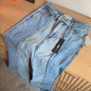 Fashion Nova Denim Blue High-Waisted Jeans